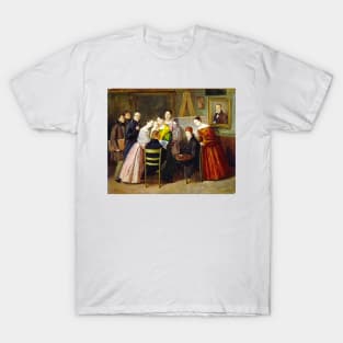 A Painter and Visitors in a Studio T-Shirt